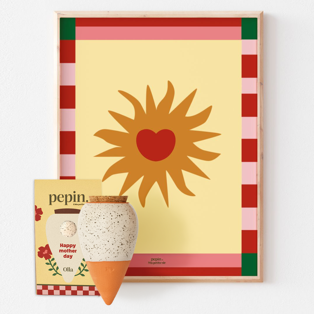 Festa della mamma - Poster Ma Petite Vie & Olla Bianco granulato