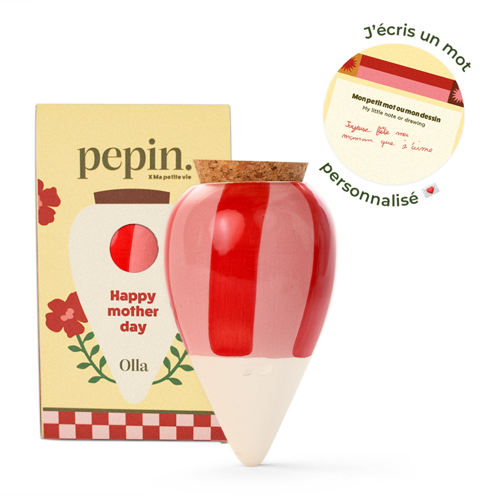 Edizione limitata Festa della mamma - Olla Rigato rosa e rosso