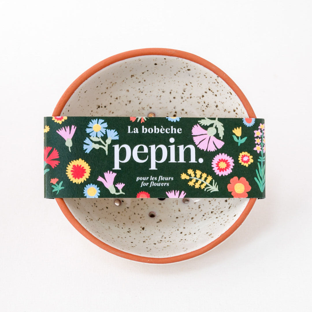 Bobèche Fleurs - rakeinen valkoinen