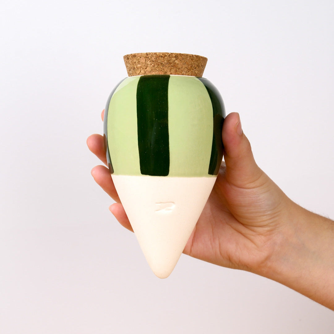 Olla - Rayé vert et vert