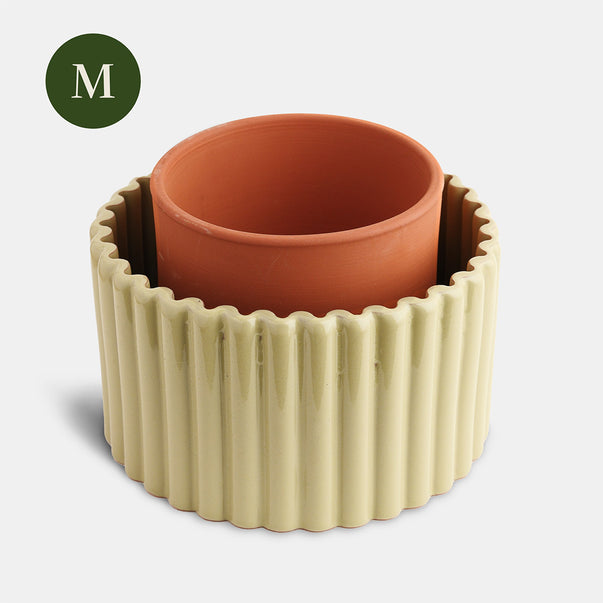 Pot autonome Paula - Vert sauge