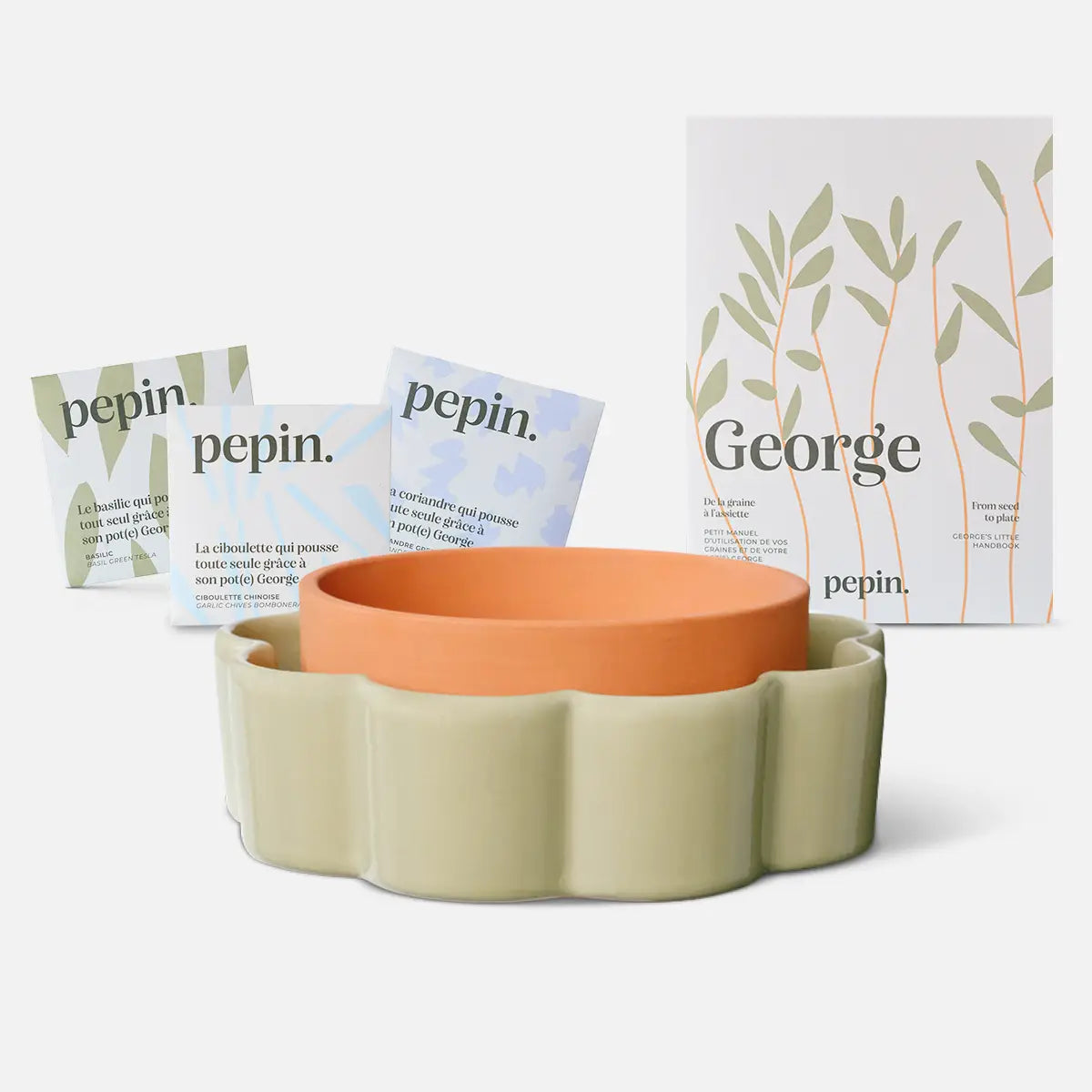 George, the complete ready-to-grow kit - Sage green