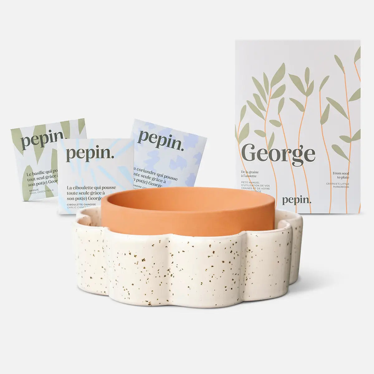 George, ready-to-grow kit - White speckled