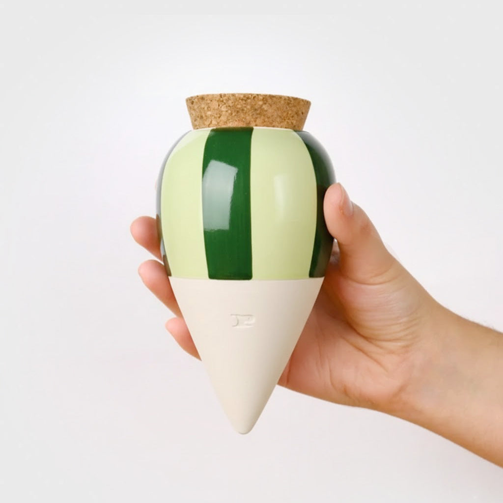 Olla - Rayé vert et vert